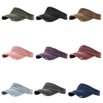 Sun Visors Caps Sport Sun Hat Women Ponytail Baseball Caps Tennis Visors Hat