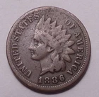 1886 Indian Head Cent Penny - Type 1 - IHC