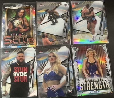 2020 Topps Finest WWE Base & Refractor Lot Of 50
