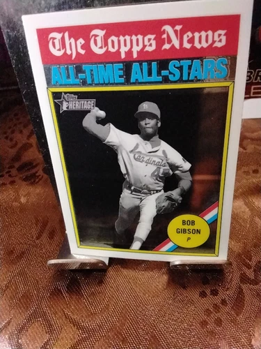 2025 Topps Heritage #342 Bob Gibson Chrome All-Time All Stars