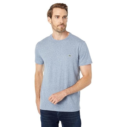 Lacoste Men's Crew Neck Cotton T-Shirt, Blue - 4XL - Picture 3 of 4