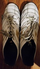 Lotto Stadio 705 TF Mens All White/Light Platino Soccer/Football Sneakers 10