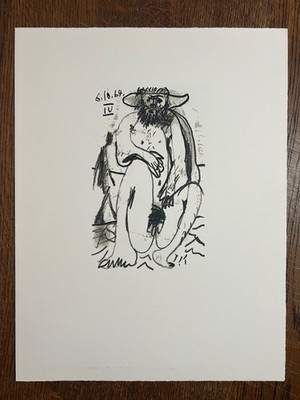 Picasso Lithograph 1970  ''Le Goût du Bonheur / The Taste of Happiness   167/666