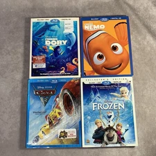 Finding Nemo Finding Dory Cars 3 and Frozen Blu-ray Lot