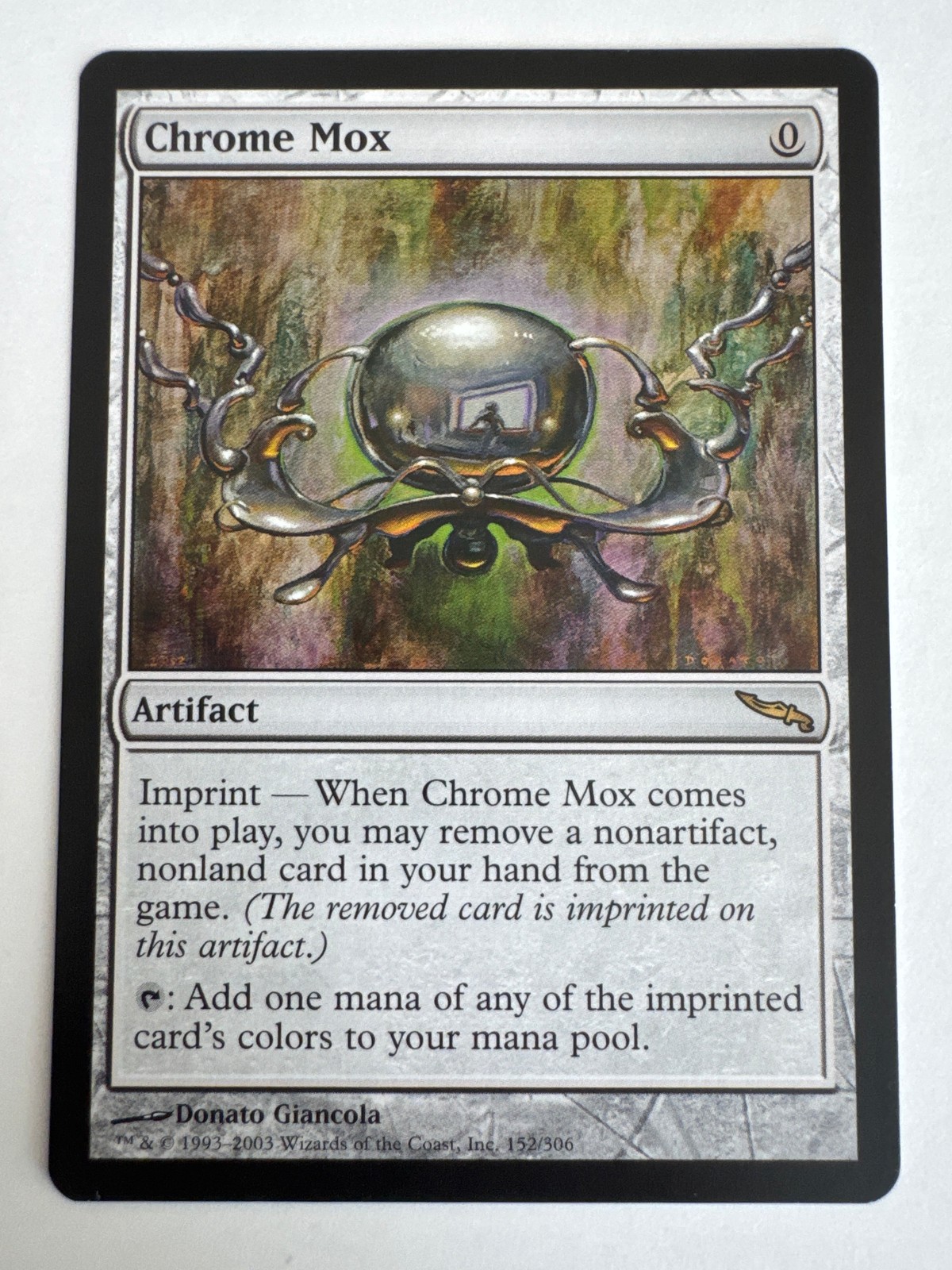 MTG 2003 Chrome Mox 152/306 Mirrodin Magic the Gathering L@@K!