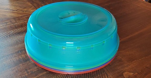 4 Pack of Microwave Plate Bowl Splatter Cover. Keep Your Microwave Clean Whil... - Picture 4 of 9