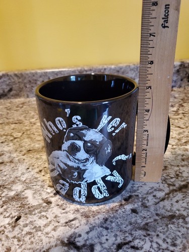 Big Dogs Sportswear Oversized Black Coffee Mug Who’s Yer Daddy Funny Mug - Picture 13 of 13