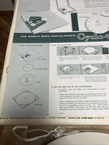 Assistenza all'infanzia ciclo-insegnante vintage 1972 / World Book Learning Aid - Foto 5 di 24