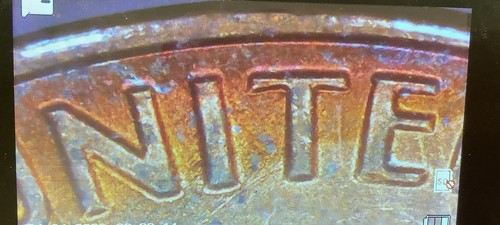 1963 P Lincoln Penny Cent Rainbow Swirl ๐ Toned DDO Errors Uncirculated - Picture 21 of 21