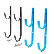 2/4pcs Swimming Pool Pole Hanger Aluminum Set Net Brush Leaf Skimmer Vacuum Hose