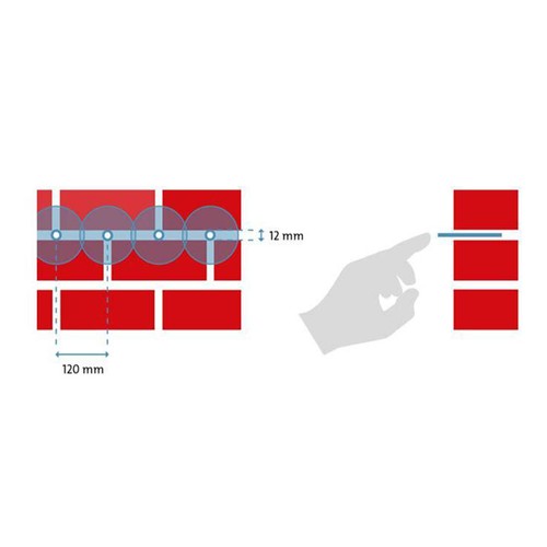 redstone Horizontalsperren Sticks Secco 10er-Pack 180mm, Ø12mm Flüssigabdichtung - Bild 3 von 3