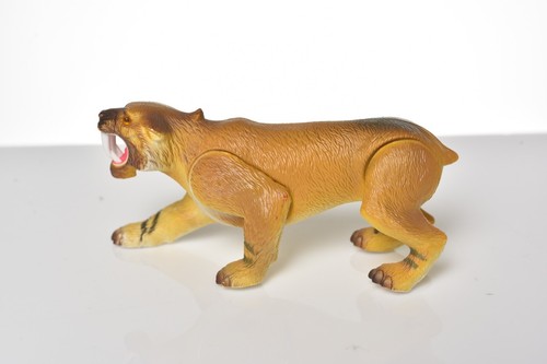 DINO RIDERS 1989 Sabre Tooth Tiger figure ice age Tyco posable Rare HTF - Picture 4 of 6