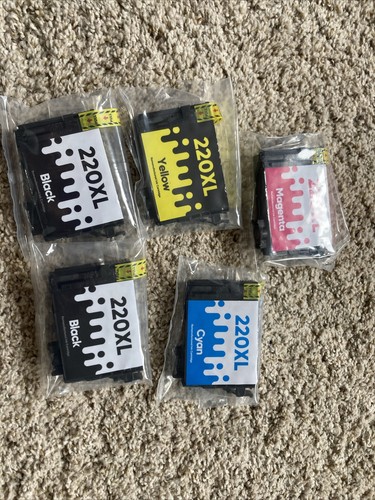 EXPIRED Mileko Replacement Ink Cartridges For Epson Black 2x, Cyan, Yellow, Mag