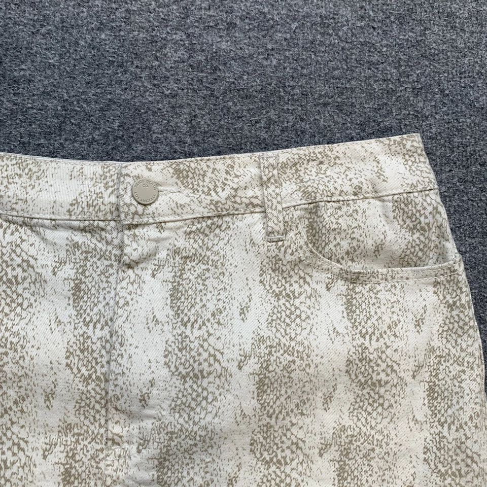 Paige Skirt Womens 32 Multi Sonoma Snake Jamine Raw Hem Zip Fly Pockets Mini Foto 3 de 4