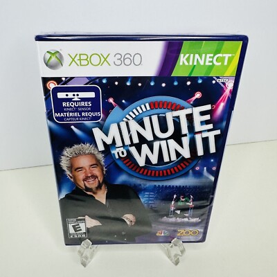 MICROSOFT XBOX 360 KINECT MINUTE TO WIN IT GAME & MANUAL COMPLETE, NEW / SEALED