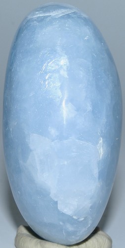 Mexican Blue Calcite Palm Stone / 2.27" (57.65 mm) / 4.00 oz (113.39 gr) / 3346 - 第 9/16 張圖片