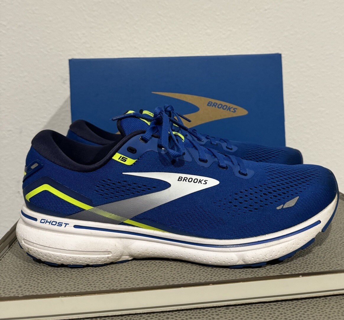 Brooks Ghost 15 Men’s Running Shoe Size 12 Blue Brooks MEN main image 4