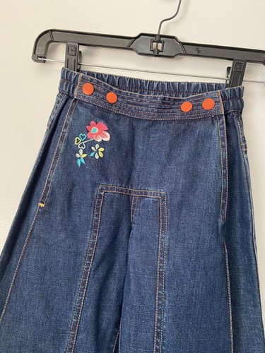 NWT $110 Oilily Girls Wide Leg Jeans Pants 116 5-6 Year - Picture 2 of 7