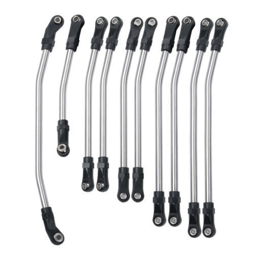 6Pcs Set Aluminum Rod Link Linkage for RC 1/10 Axial SCX10 II 90046