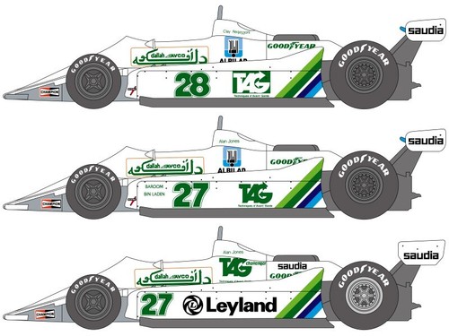 1:20 1979/80 Williams FW07 decal set by Shunko Models to suit Tamiya (not inc) - Picture 4 of 5