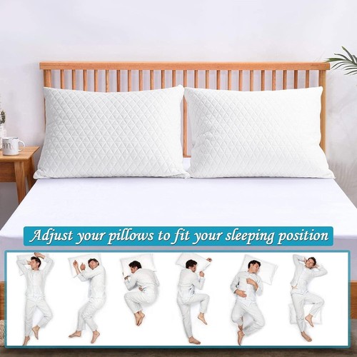 Luxurious Shredded Cooling Memory Foam Pillows - Set of 2 with Removable Covers - Picture 8 of 9