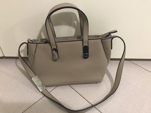 Carpisa Borsa Donna A Spalla Color Tortora Con Inserti Argento Nuova | eBay