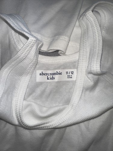Three New Abercrombie Kids 11/12 Tank Tops Shirts Pink And White Pink - Picture 6 of 10
