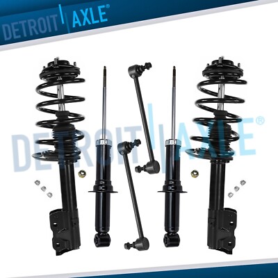 Front Struts Spring Rear Shocks Sway Bars Kit for 2007-2010 Jeep Compass Patriot