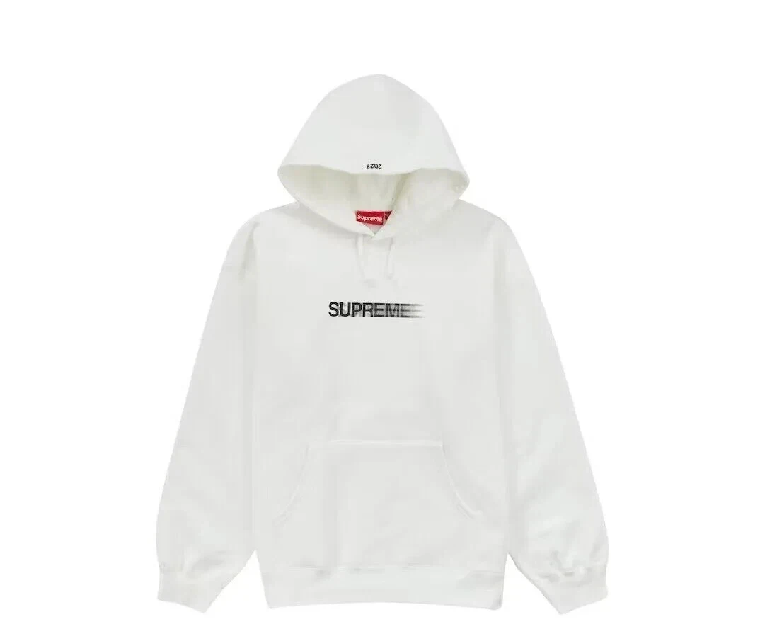 Sweat shirt à capuche logo Supreme Motion SS23 blanc à capuche neuf taille XXL