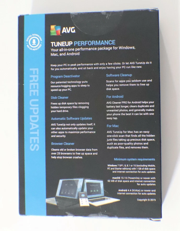 New Avast AVG TuneUp Performance 5 Multi-Devices Mac Windows and Androids - Image 2 of 4