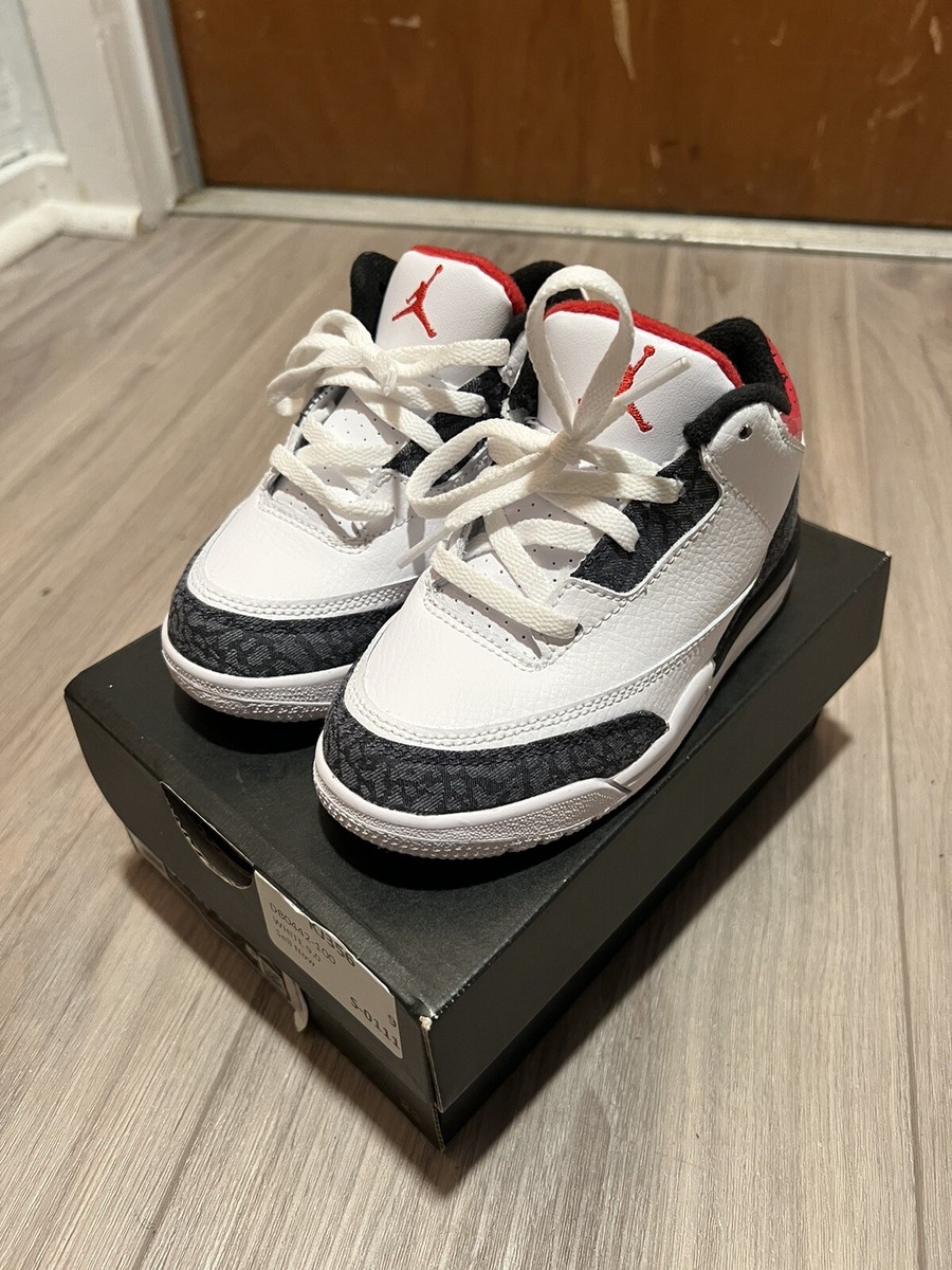 jordan 3 fire red denim outfit