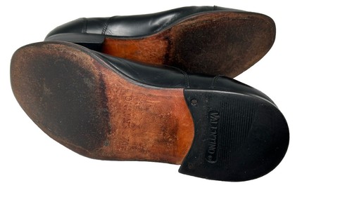 VALENTINO Since 1932 MEN’S BLACK LEATHER CLASSIC OXFORD SHOES US 7.5 - Picture 10 of 10