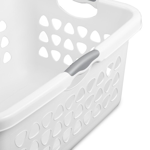 2 Bushel Laundry Basket Plastic Ultra Easy Carry Handles Storage Set of 4 New US - Picture 9 of 11