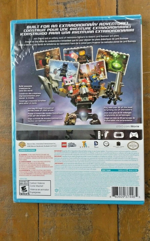 NEW ✹ The Lego Movie Videogame ✹ Nintendo Wii U Game ✹ Factory Sealed - Image 3 of 3