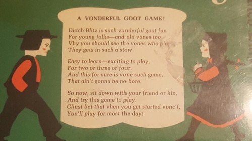 Dutch Blitz Game 1973 Vintage Party Party Family Fun Night Cabin Off Grid - Picture 4 of 5