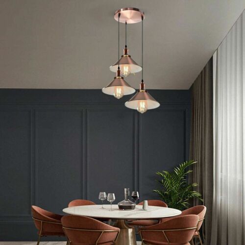 Modern Pendant Lighting Ceiling Light Fitting Copper New Hanging Lamp Shade UK - Picture 3 of 29