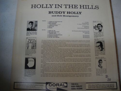BUDDY HOLLY " Holly in the Hills " Coral 57463 , mono LP VG+ - Picture 3 of 5
