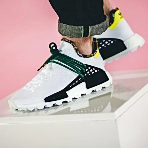 Jadeo Extremo Eh BNIB New Men ADIDAS Pharrell Williams Solar Hu NMD White size 7.5uk | eBay