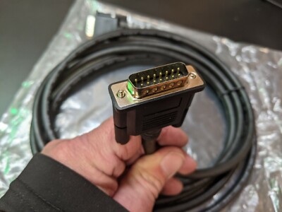 Five (5) NEW Heavy Duty 9' Computer Serial Cables with 15-Pin Male Connectors