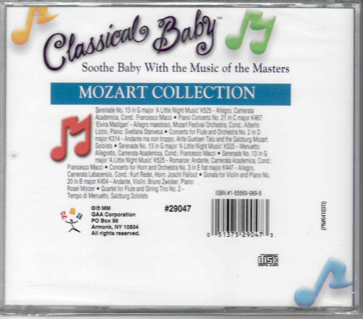 Brand New! Sealed! Classical Baby - Mozart Collection Soothe Baby