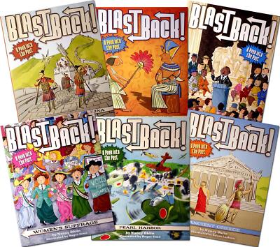 New BLAST BACK Series Set of 6 Non Fiction Readers PB Homeschool Grade 2-5