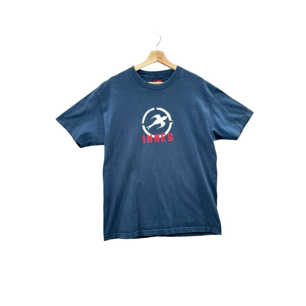 90-00s Innes Skateboardイネス Tシャツ L相当 ブラック Vintage 1990's Innes Skateboarding Graphic Tee Size Large