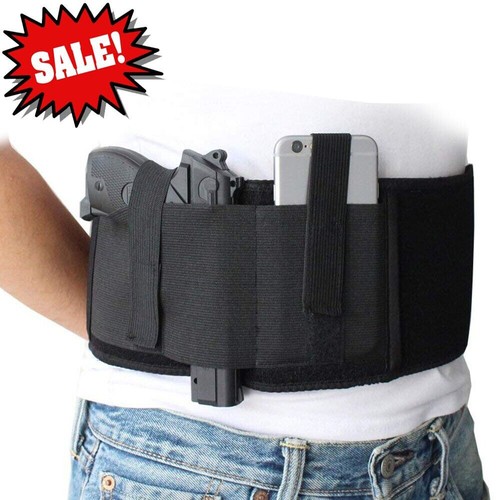Tactical Belly Band Holster Concealed Hand Gun Carry Pistol Waist Hidden Belt!!! - Picture 11 of 12