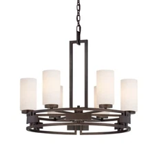 Designers Fountain Del Ray 6 Light Chandelier, Flemish Bronze - 83886-FBZ