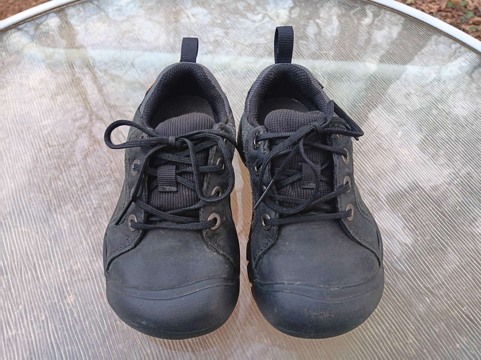 Scarpe casual Oxford in pelle nera KEEN bambino bambina taglia 9 (0 9 mesi)