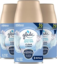 Glade Automatic Spray Air Freshener Refill, Scented  Home Bathroom 6.2Oz,3 Count