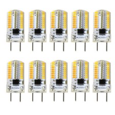 10pcs G8 Bi-pin T5 64 3014 Led Light Bulb Dimmable Crystal Lamp 120v Warm White