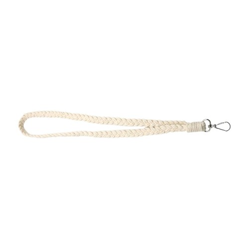 Handwoven Cotton Key Lanyard for Office School Braided Rope Badge Holder - Picture 13 of 13