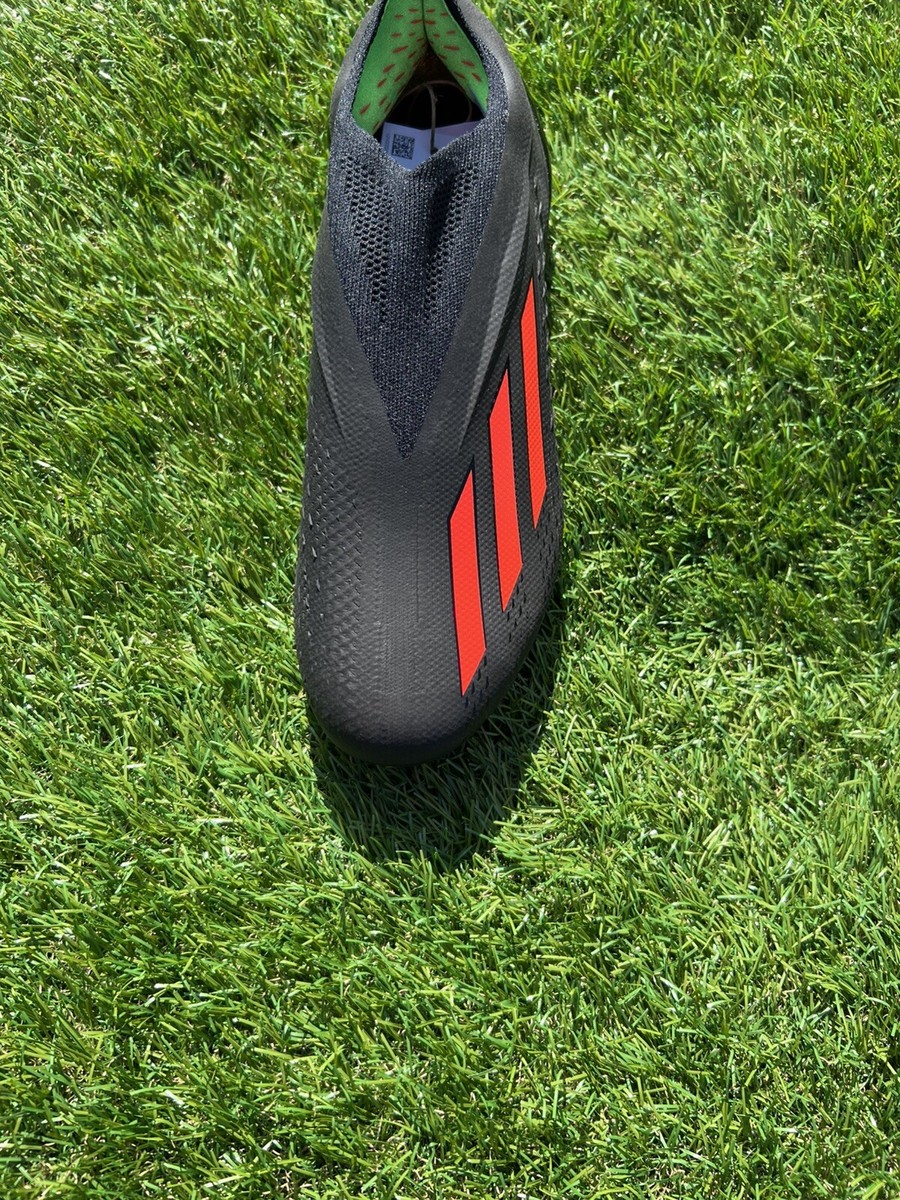 $280 Men’s adidas X SPEEDPORTAL+ FG Laceless Soccer Cleats GW8410 Carbon