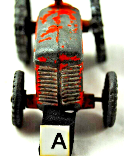 Vintage BENBROS Diecast MF / FORD Farm Tractor Model in Orange Colour Made in UK - Picture 6 of 20